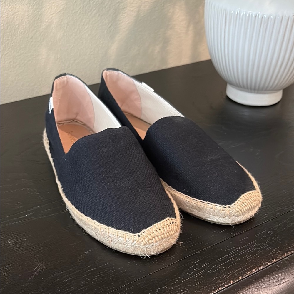 Soludos Black Espadrille Flats